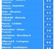 clasificacion segunda