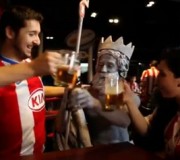 neptuno celebra la victoria del atletico de madrid